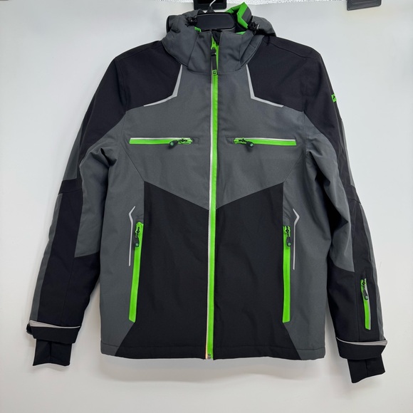 Killtec Size S Insulated Ski Jacket Anthracite Black Waterproof Insulated